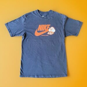 Nike Sole Food Dumpling Dunks Men's Shirt Size Small Black Orange Short Sleeve